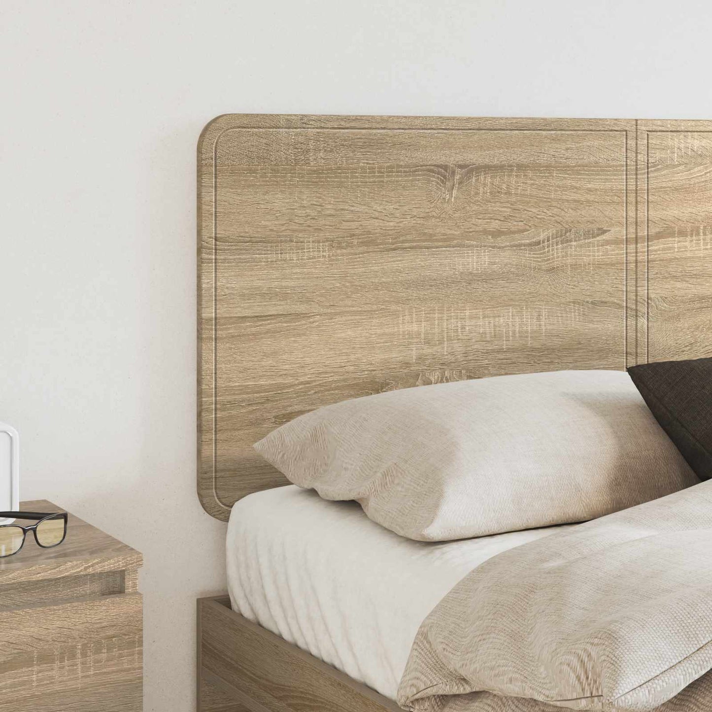 vidaXL Κεφαλάρι με κεφαλάρι Δρύς Sonoma 140 cm Επεξεργασμένο ξύλο