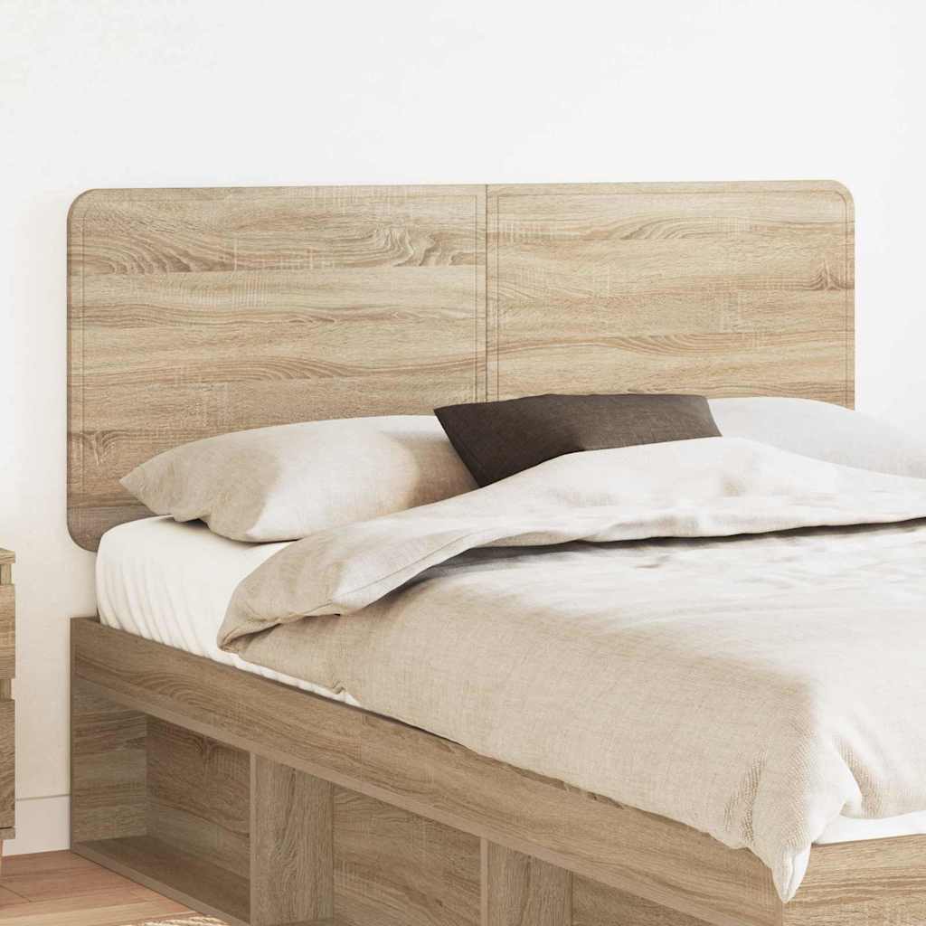 vidaXL Κεφαλάρι με κεφαλάρι Δρύς Sonoma 140 cm Επεξεργασμένο ξύλο