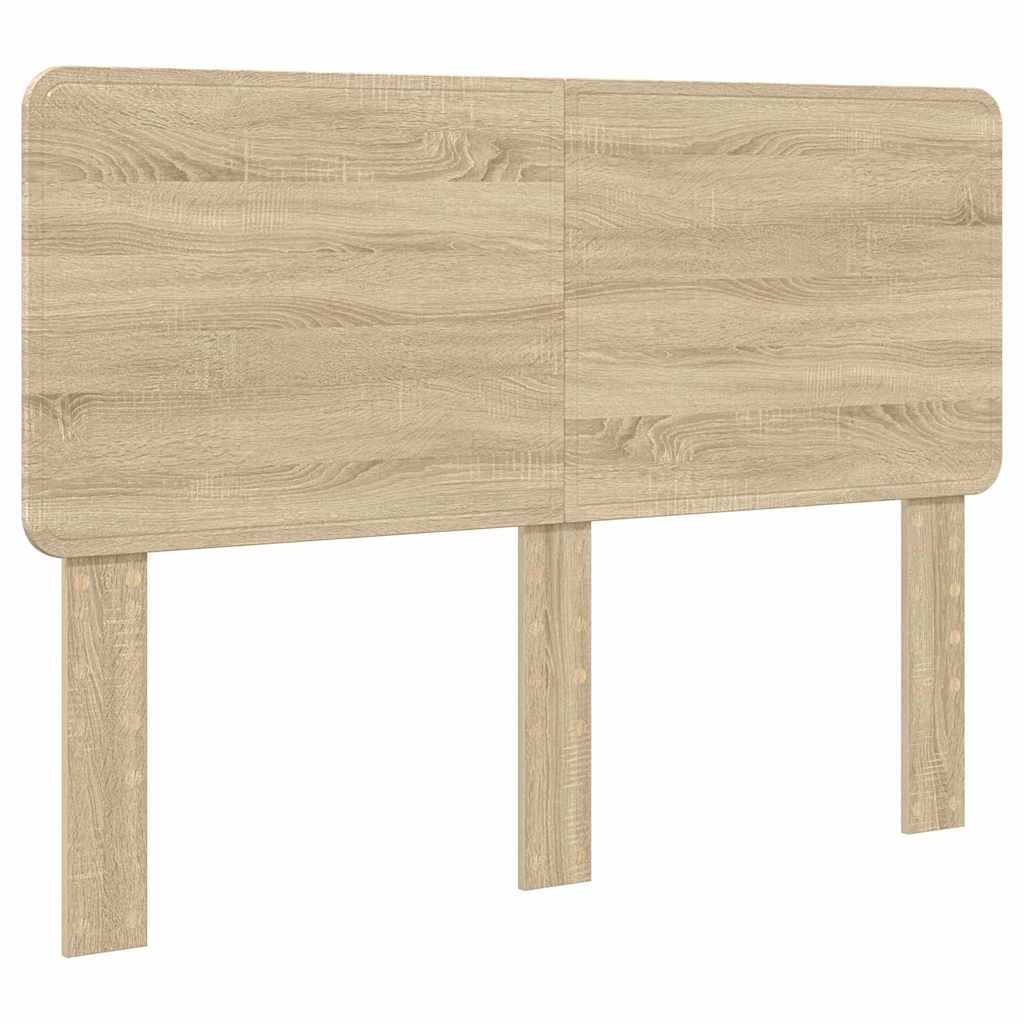 vidaXL Κεφαλάρι με κεφαλάρι Δρύς Sonoma 140 cm Επεξεργασμένο ξύλο