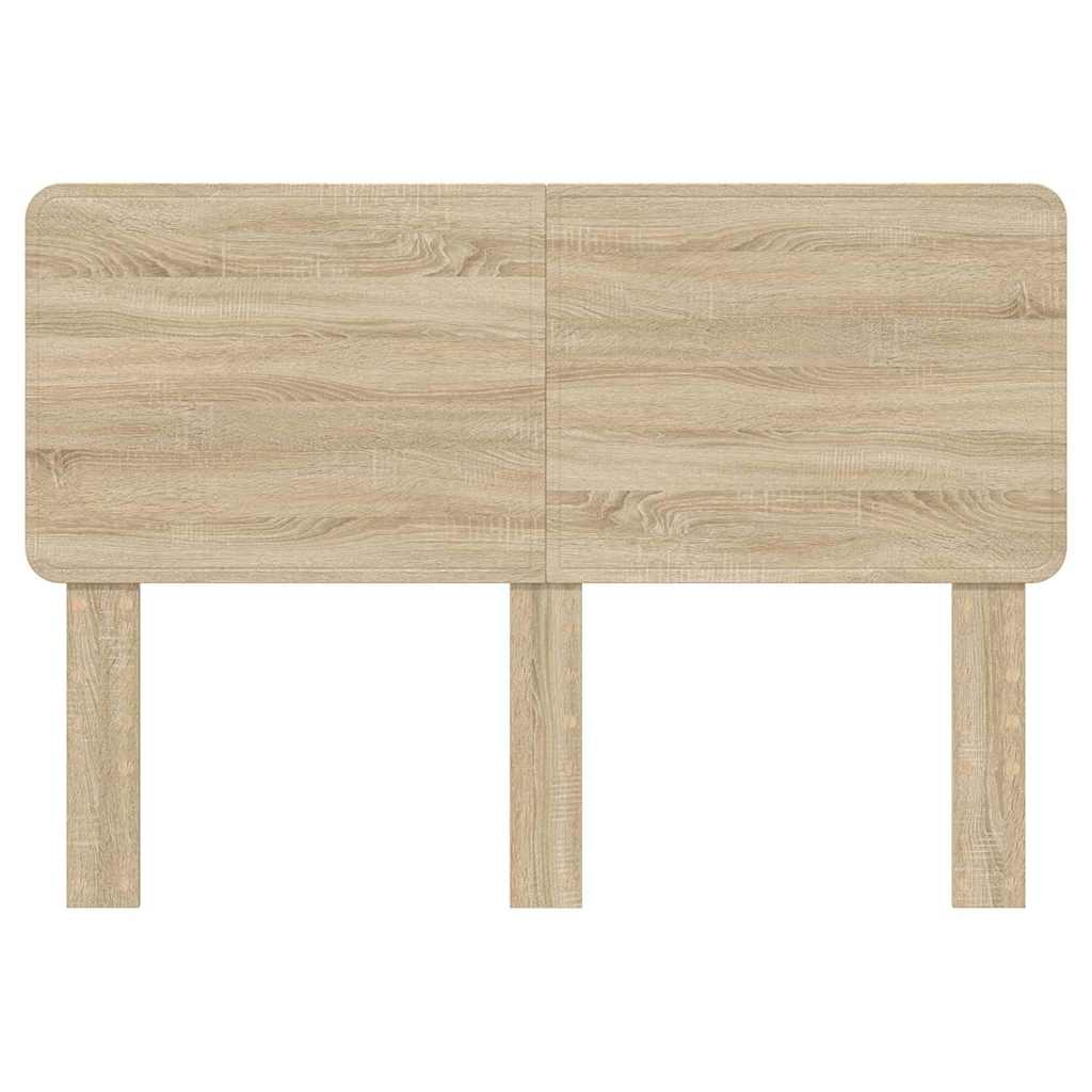 vidaXL Κεφαλάρι με κεφαλάρι Δρύς Sonoma 140 cm Επεξεργασμένο ξύλο