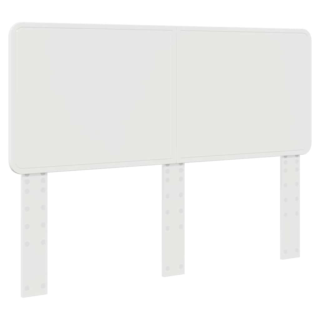 vidaXL Κεφαλάρι με κεφαλάρι Λαμπερό Λευκό 140 cm Επεξεργασμένο ξύλο
