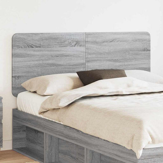 vidaXL Κεφαλάρι με κεφαλάρι Γκρίζο Σονομα 140 cm Επεξεργασμένο ξύλο