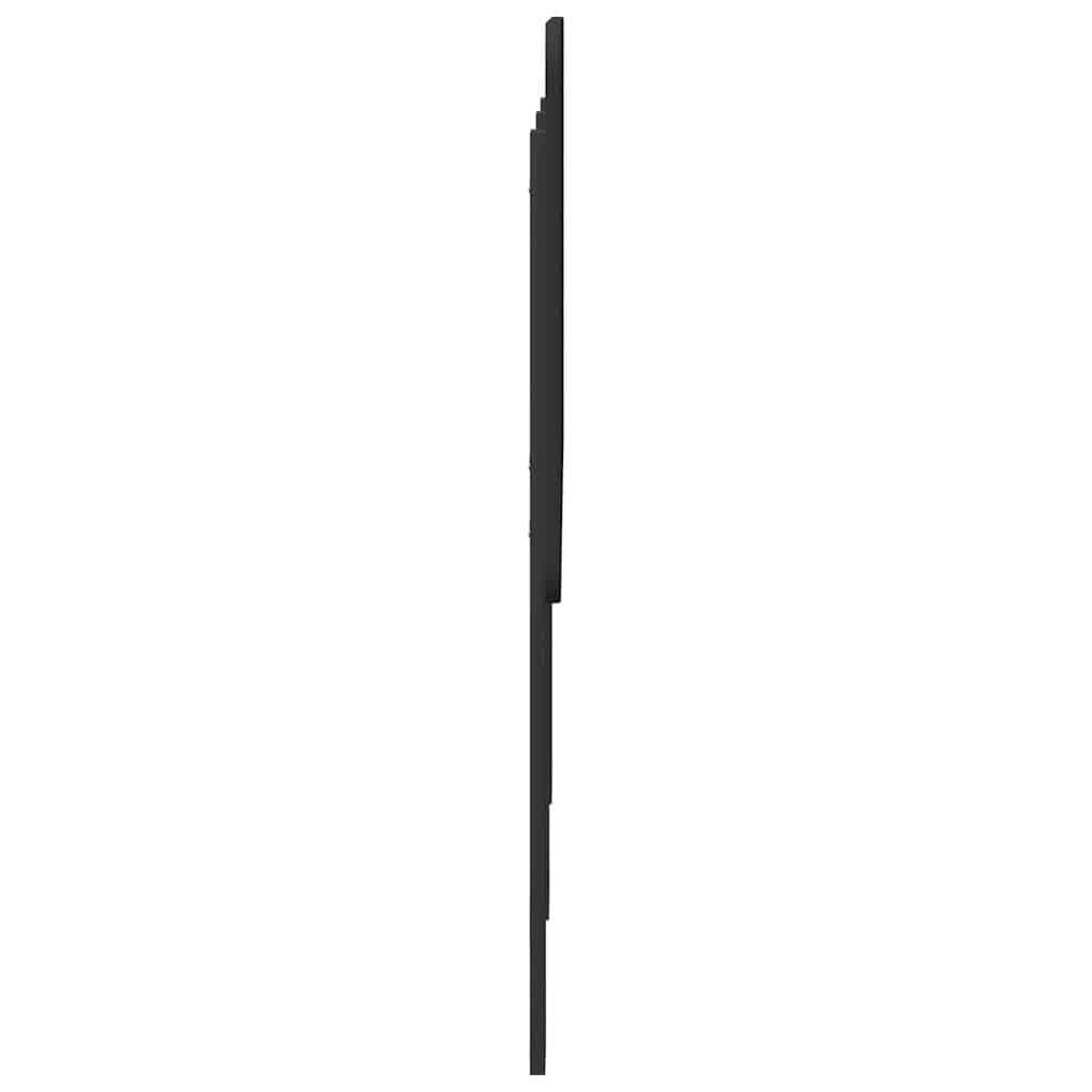 vidaXL Κεφαλάρι με κεφαλάρι Μαύρη Οξυά 120 cm Επεξεργασμένο ξύλο