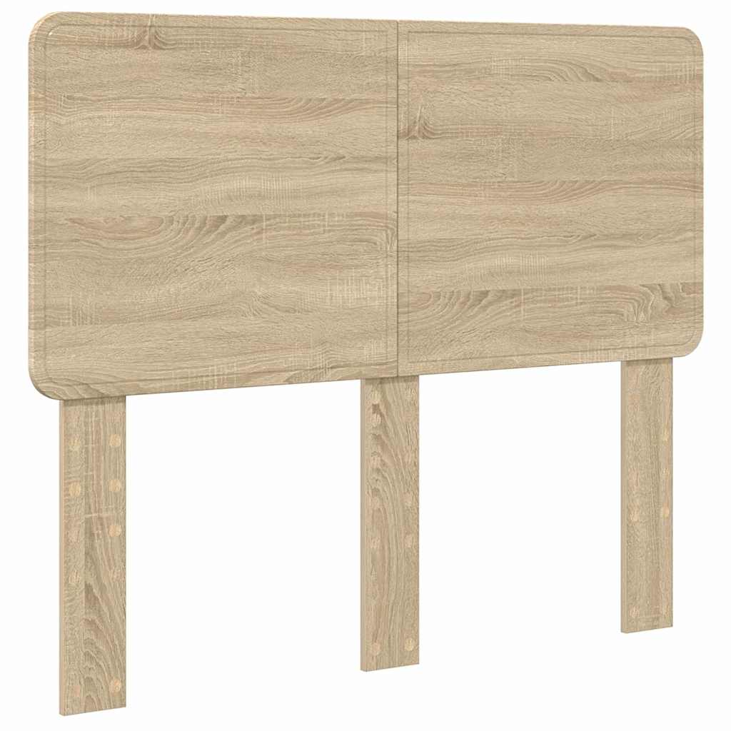 vidaXL Κεφαλάρι με κεφαλάρι Δρύς Sonoma 120 cm Επεξεργασμένο ξύλο