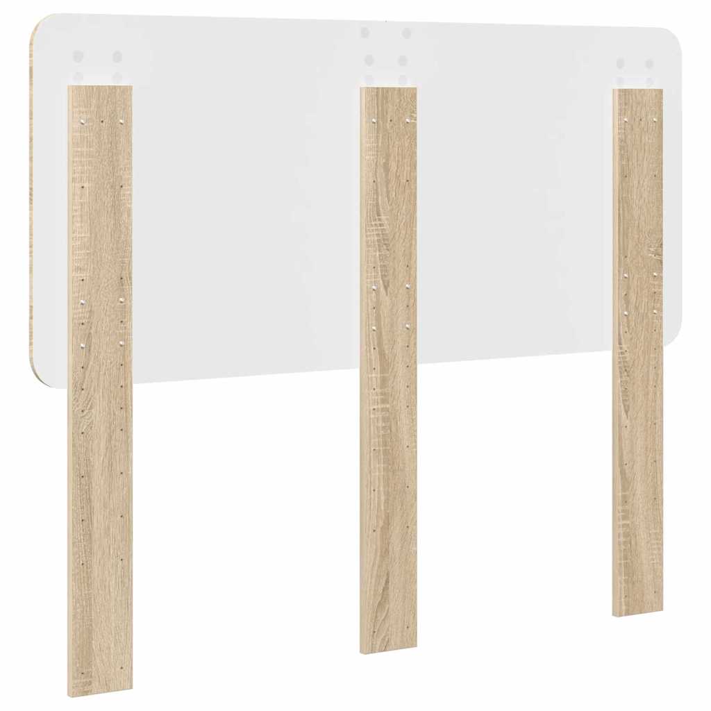 vidaXL Κεφαλάρι με κεφαλάρι Δρύς Sonoma 120 cm Επεξεργασμένο ξύλο