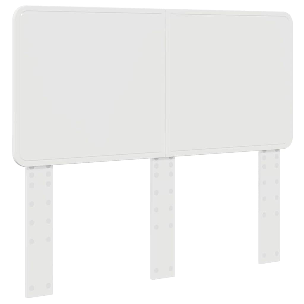 vidaXL Κεφαλάρι με κεφαλάρι Λαμπερό Λευκό 120 cm Επεξεργασμένο ξύλο