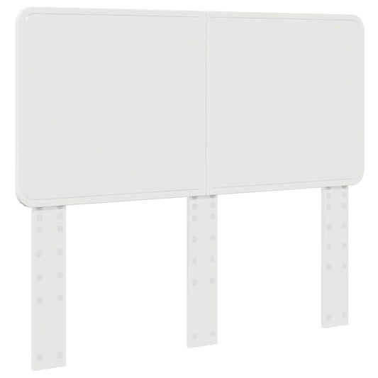 vidaXL Κεφαλάρι με κεφαλάρι Λαμπερό Λευκό 120 cm Επεξεργασμένο ξύλο