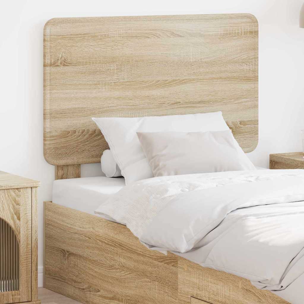 vidaXL Κεφαλάρι με κεφαλάρι Δρύς Sonoma 90 cm Επεξεργασμένο ξύλο