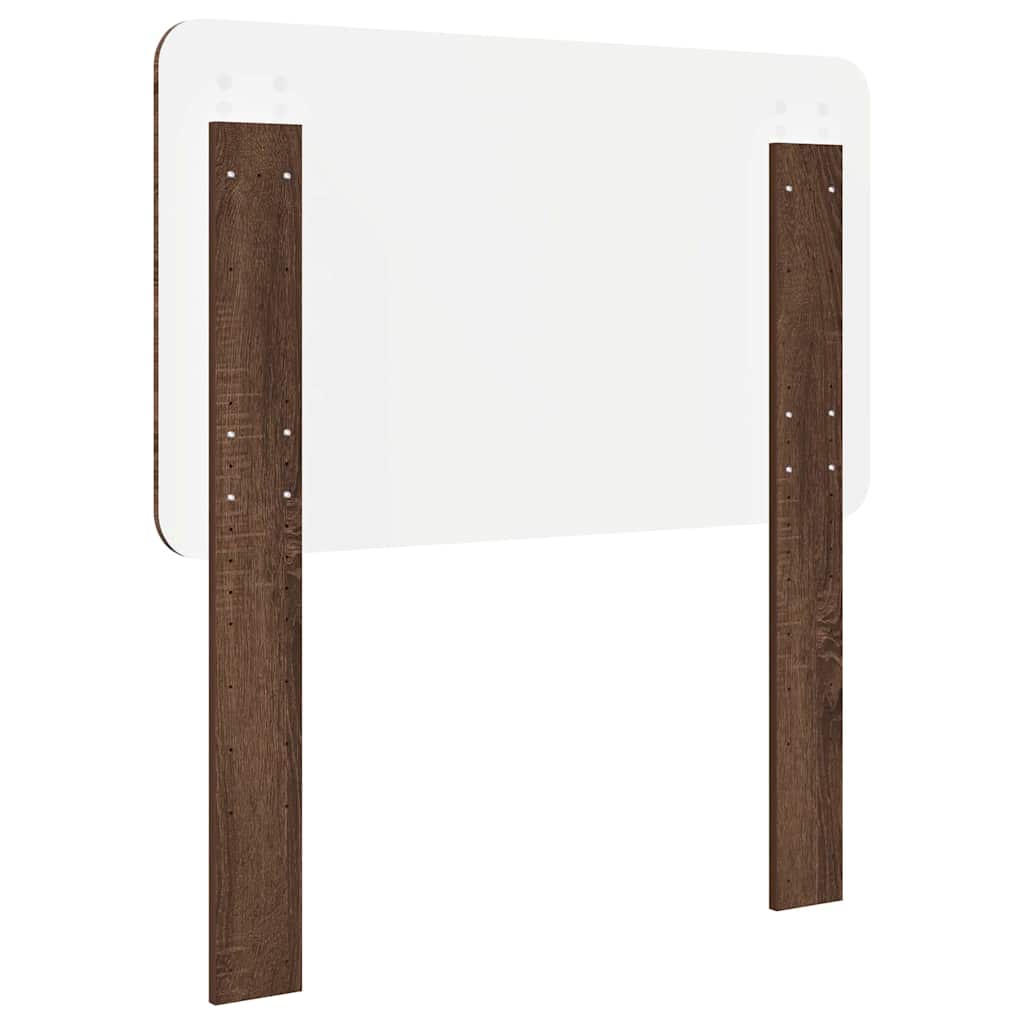 vidaXL Κεφαλάρι με κεφαλάρι Καφέ δρυς 80 cm Επεξεργασμένο ξύλο