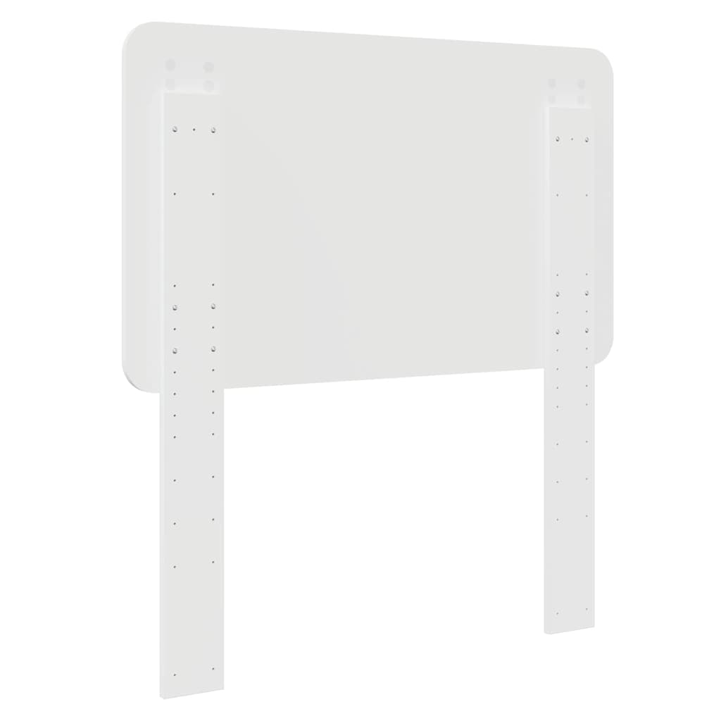 vidaXL Κεφαλάρι με κεφαλάρι Λαμπερό Λευκό 75 cm Επεξεργασμένο ξύλο