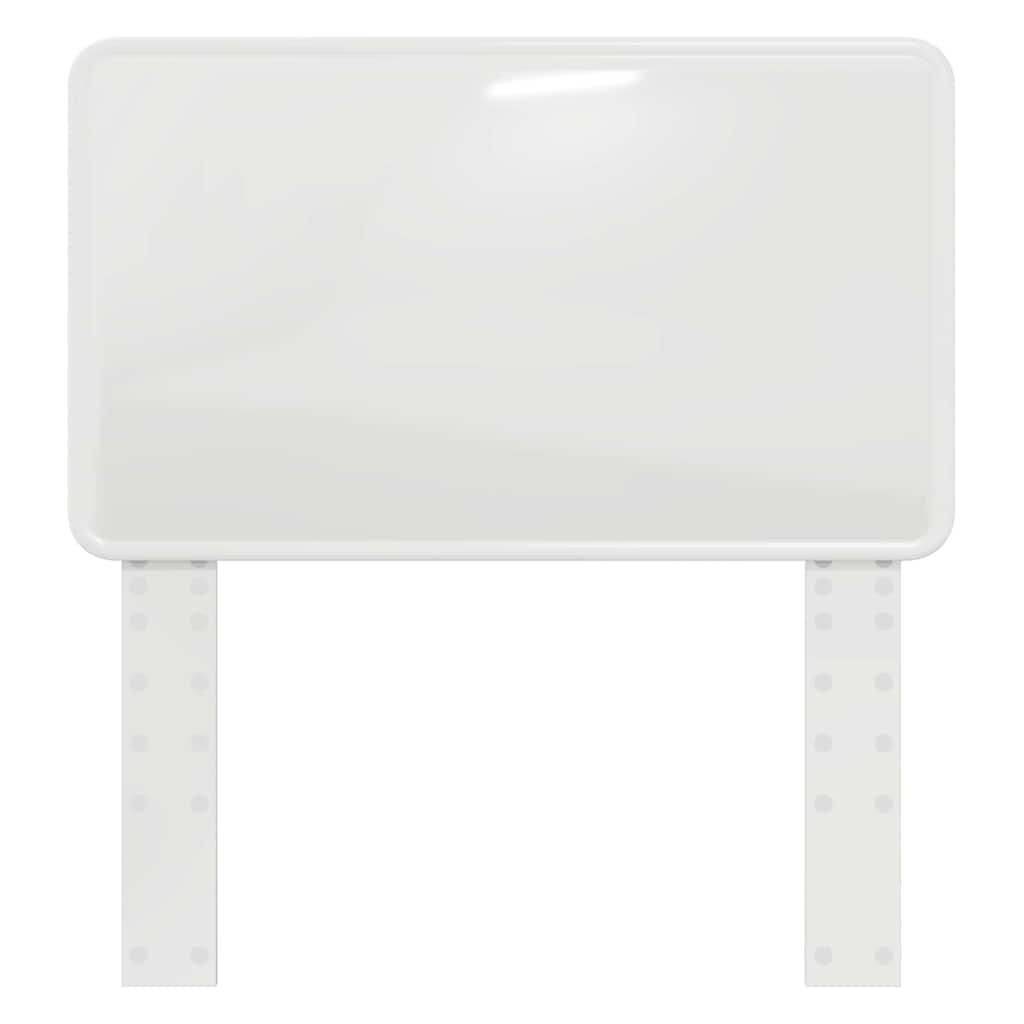 vidaXL Κεφαλάρι με κεφαλάρι Λαμπερό Λευκό 75 cm Επεξεργασμένο ξύλο