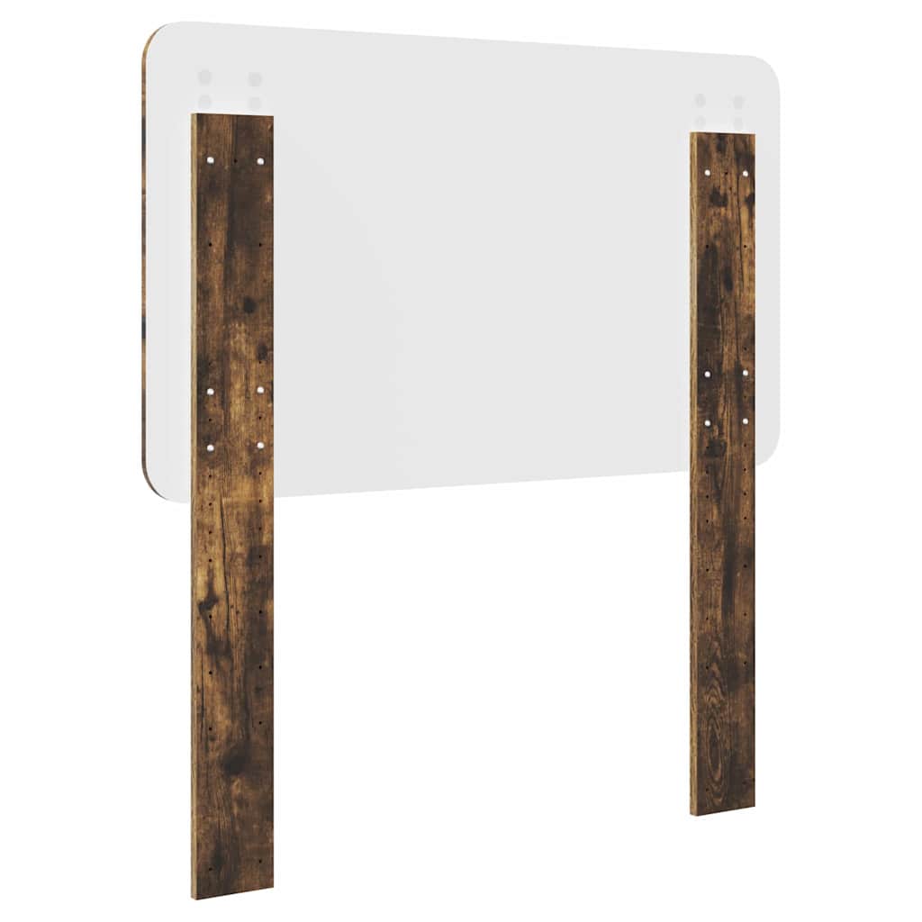 vidaXL Κεφαλάρι με κεφαλάρι Καπνιστό Δρύς 75 cm Επεξεργασμένο ξύλο