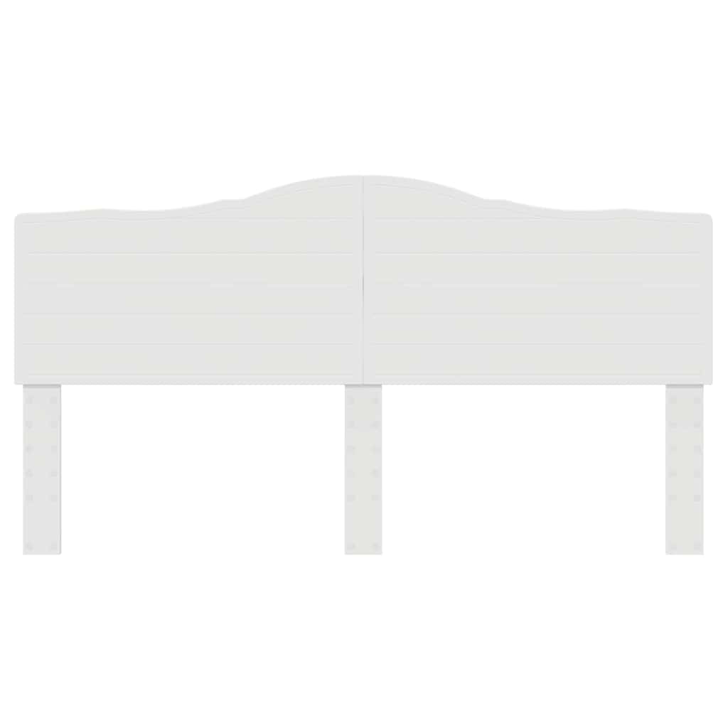 vidaXL Κεφαλάρι με κεφαλάρι Λευκό 200 cm Επεξεργασμένο ξύλο