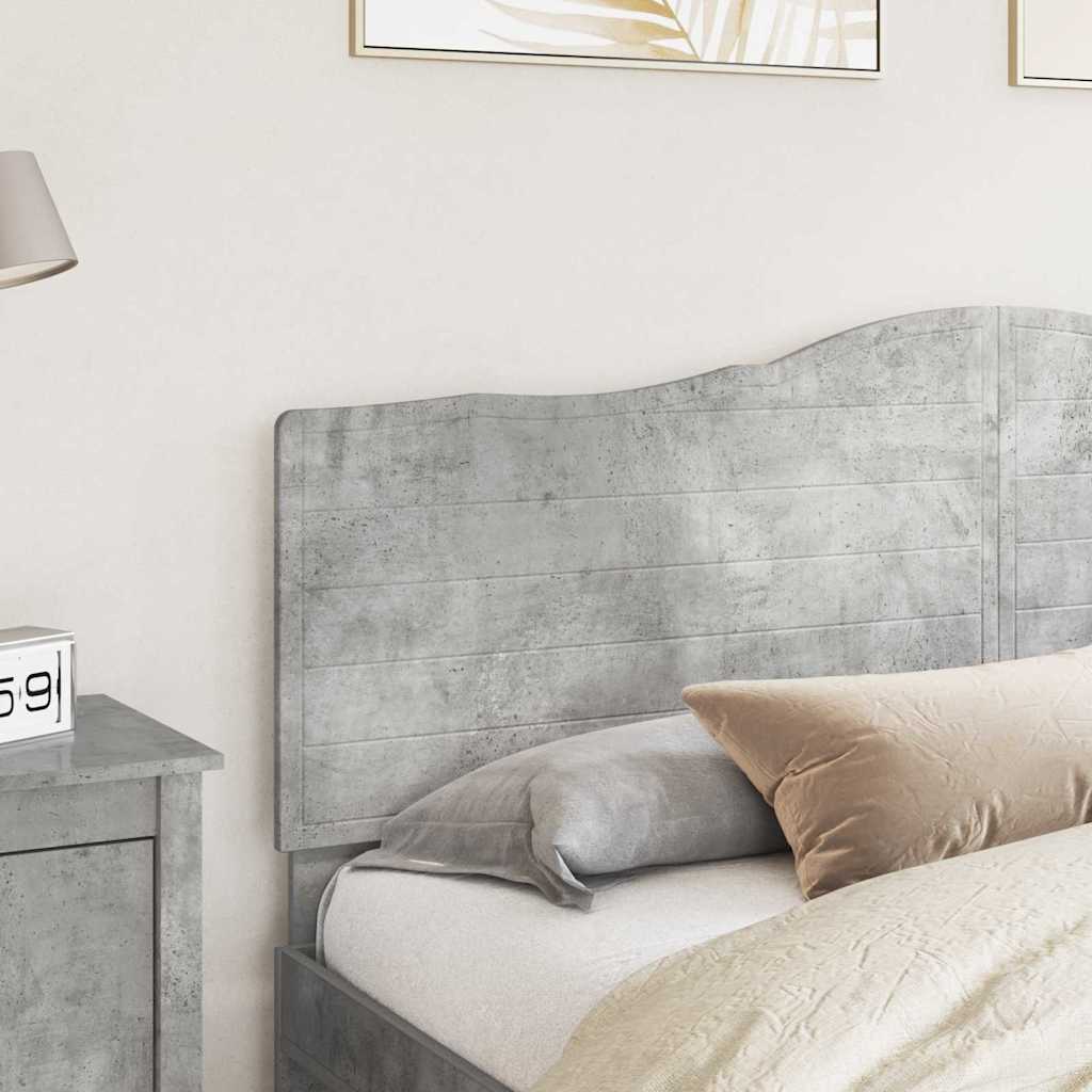 vidaXL Κεφαλάρι με κεφαλάρι Σκυρόδεμα Γκρι 200 cm Επεξεργασμένο ξύλο