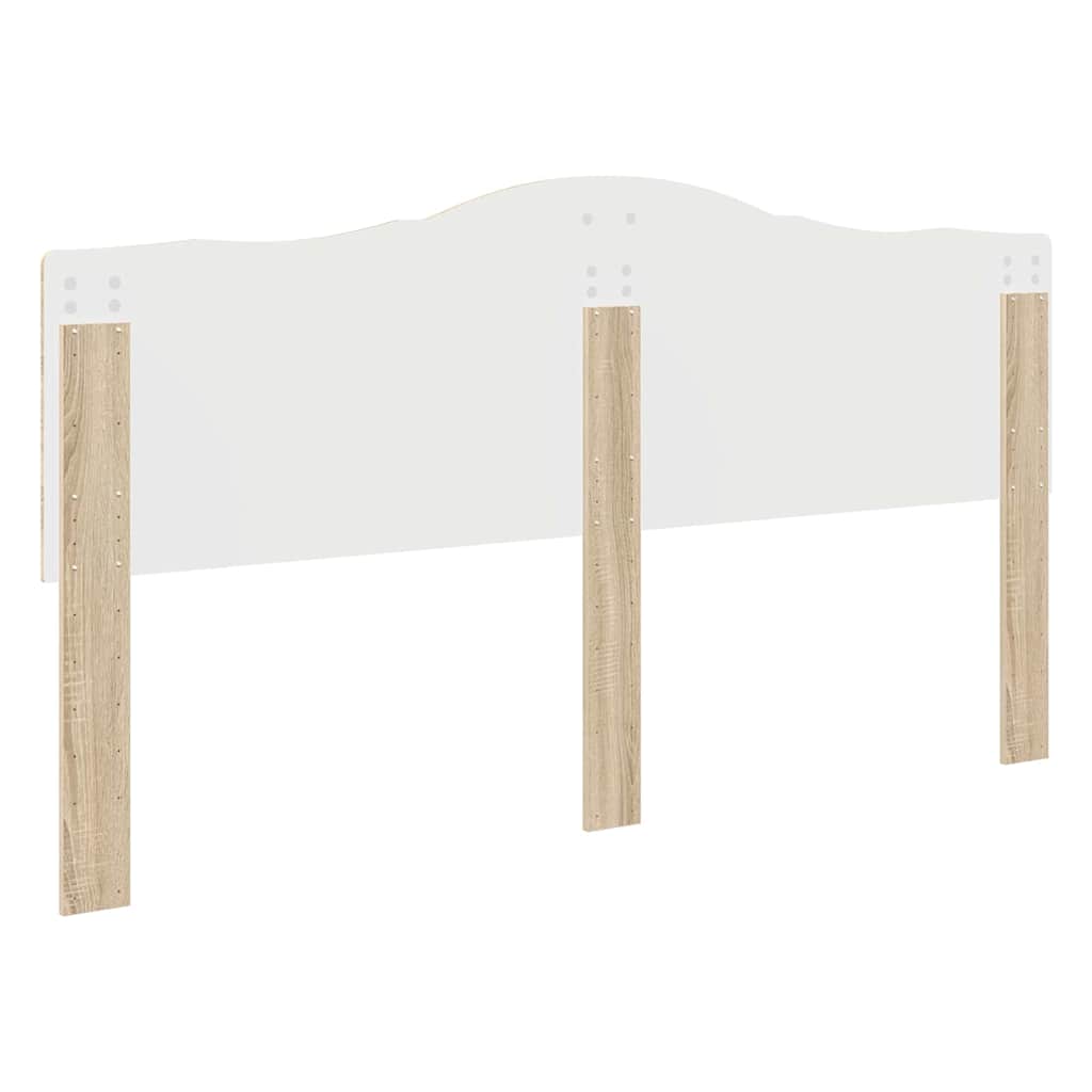 vidaXL Κεφαλάρι με κεφαλάρι Δρύς Sonoma 180 cm Επεξεργασμένο ξύλο
