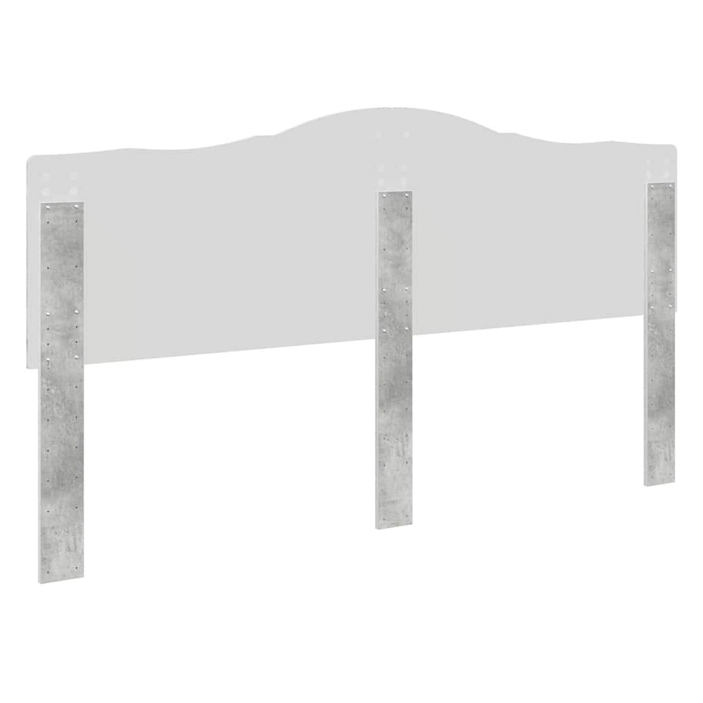 vidaXL Κεφαλάρι με κεφαλάρι Σκυρόδεμα Γκρι 180 cm Επεξεργασμένο ξύλο