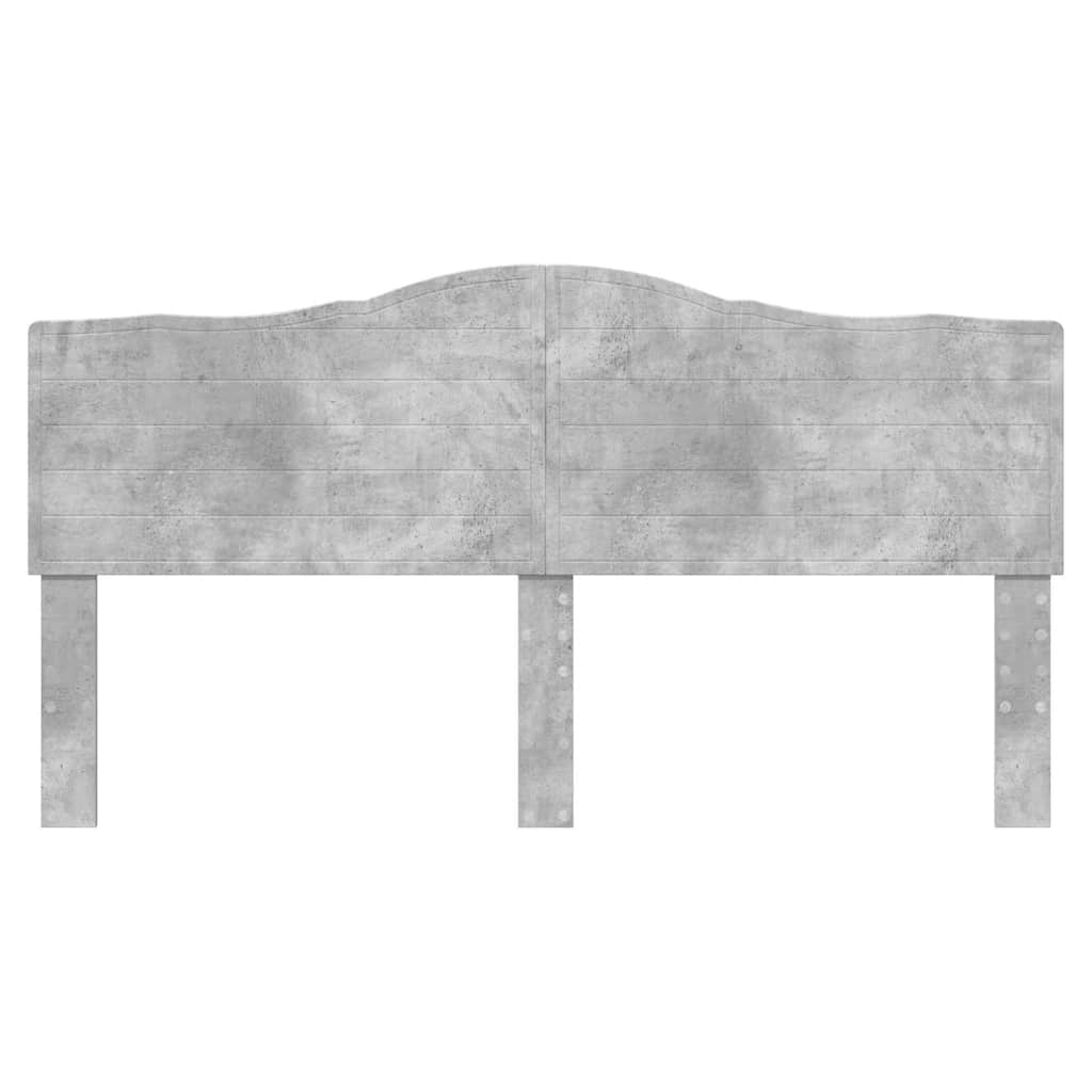 vidaXL Κεφαλάρι με κεφαλάρι Σκυρόδεμα Γκρι 180 cm Επεξεργασμένο ξύλο