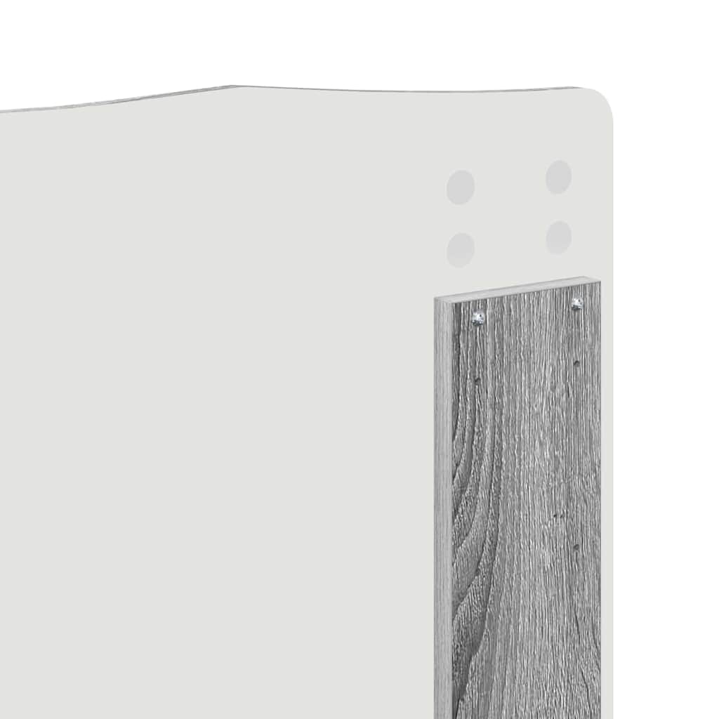 vidaXL Κεφαλάρι με κεφαλάρι Γκρίζο Σονομα 160 cm Επεξεργασμένο ξύλο