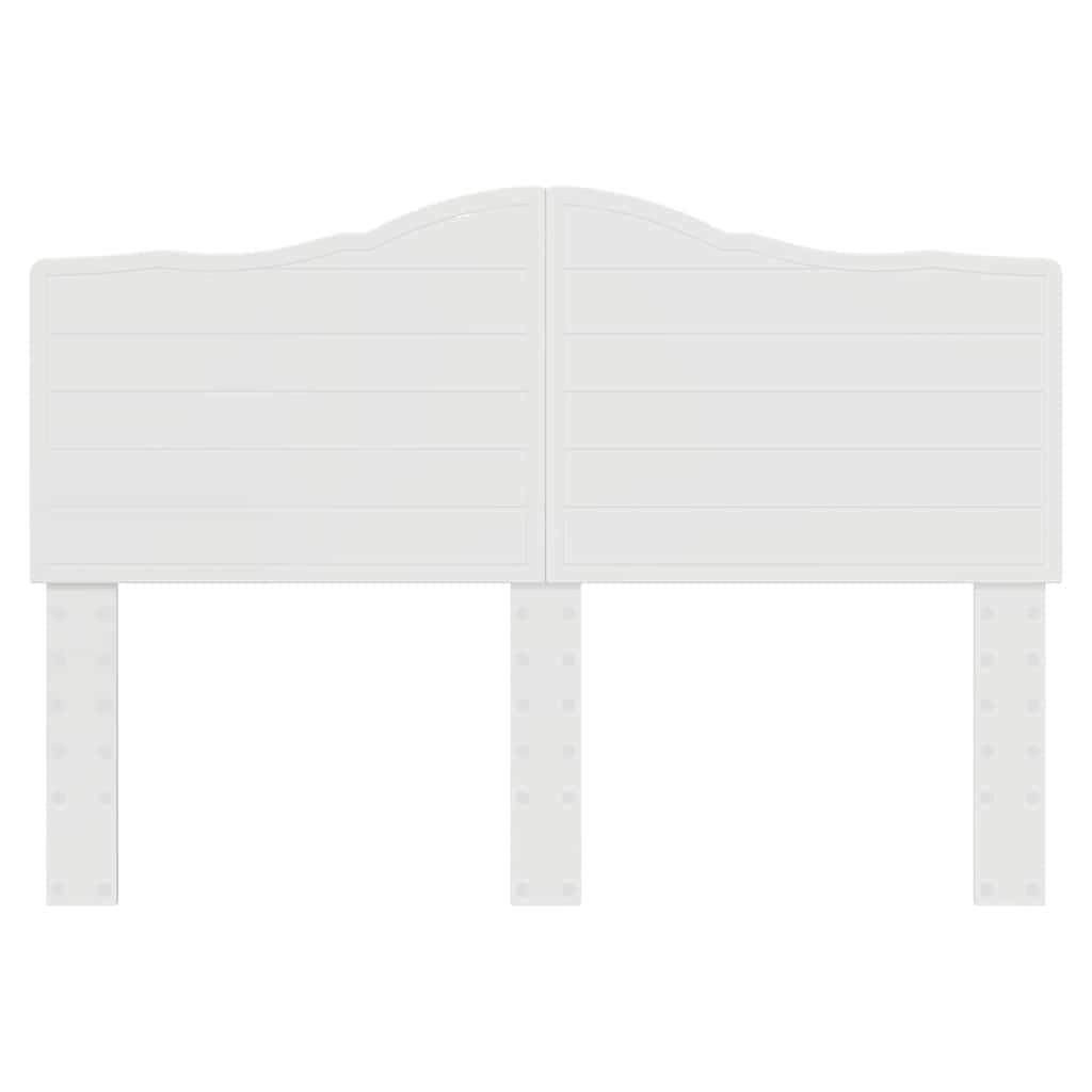 vidaXL Κεφαλάρι με κεφαλάρι Λαμπερό Λευκό 150 cm Επεξεργασμένο ξύλο