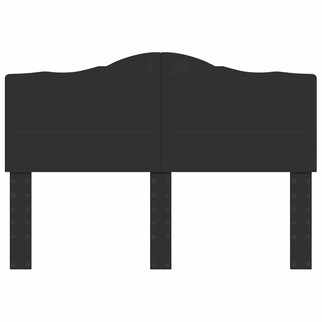 vidaXL Κεφαλάρι με κεφαλάρι Μαύρη Οξυά 140 cm Επεξεργασμένο ξύλο