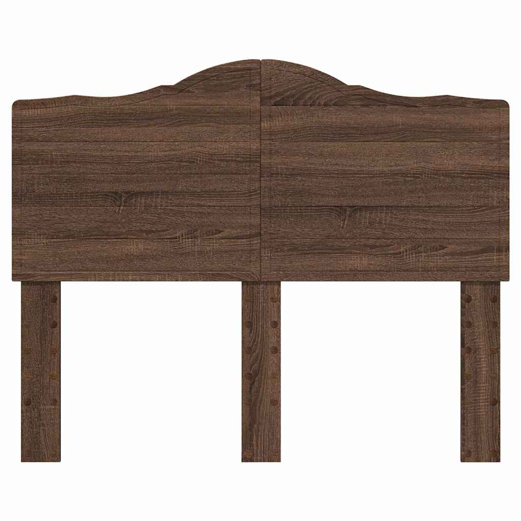 vidaXL Κεφαλάρι με κεφαλάρι Καφέ δρυς 135 cm Επεξεργασμένο ξύλο