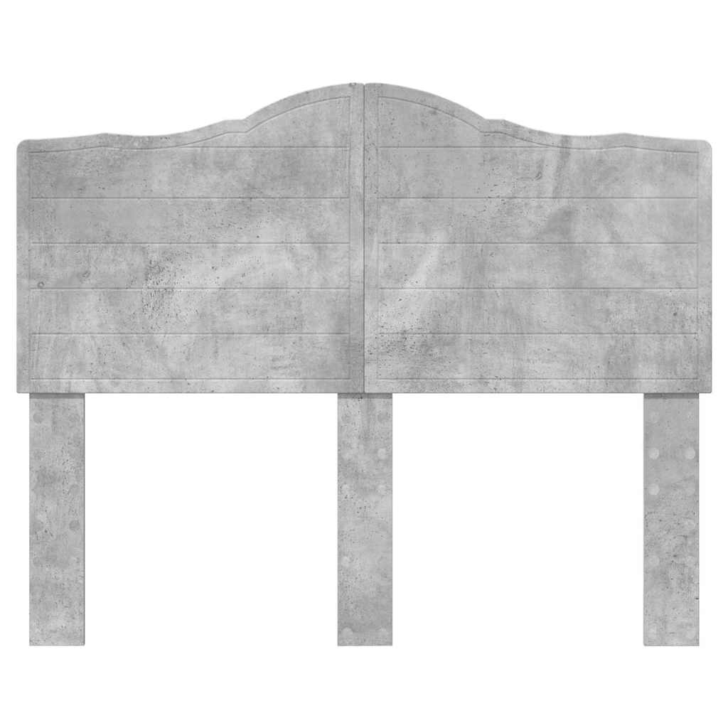 vidaXL Κεφαλάρι με κεφαλάρι Σκυρόδεμα Γκρι 120 cm Επεξεργασμένο ξύλο