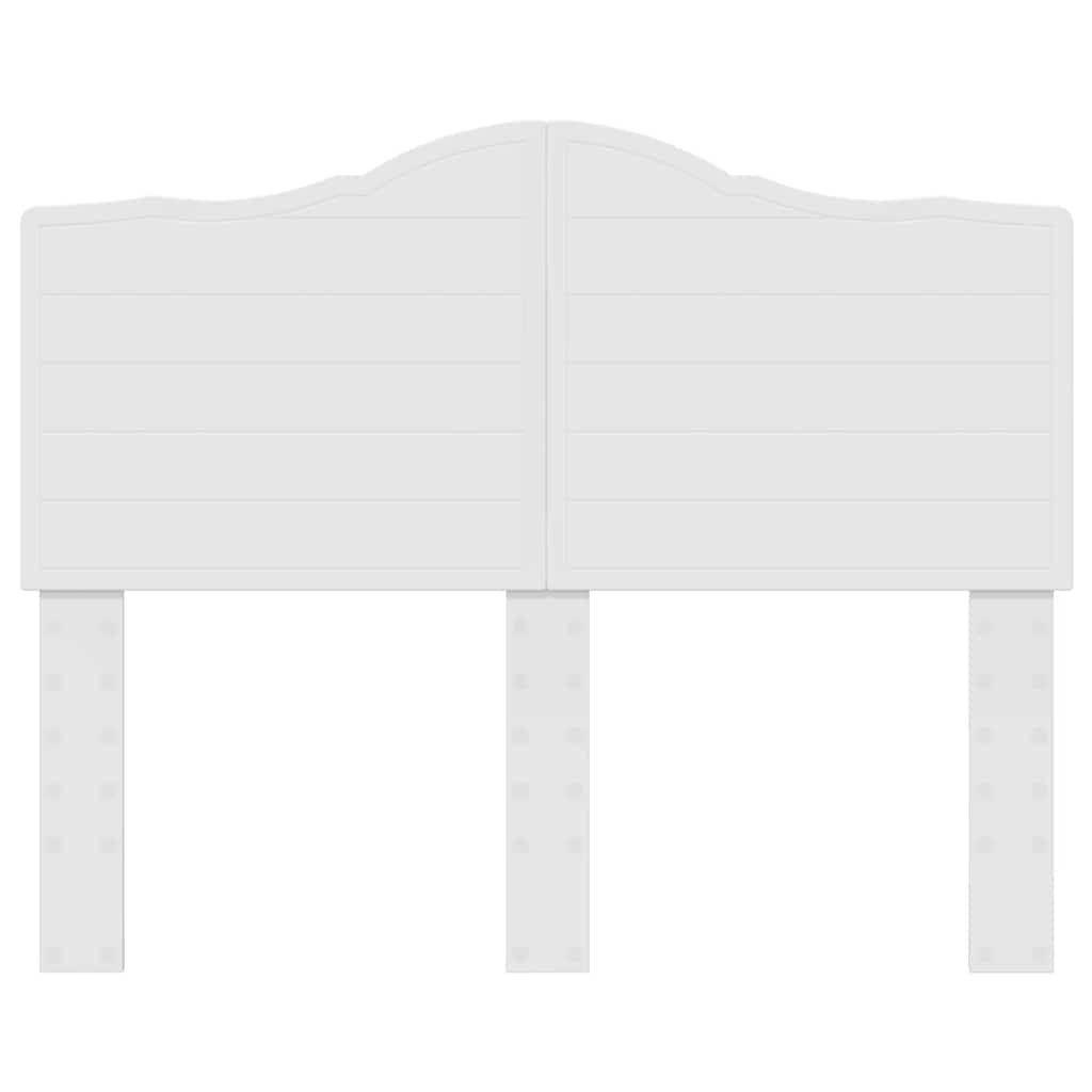 vidaXL Κεφαλάρι με κεφαλάρι Λαμπερό Λευκό 120 cm Επεξεργασμένο ξύλο