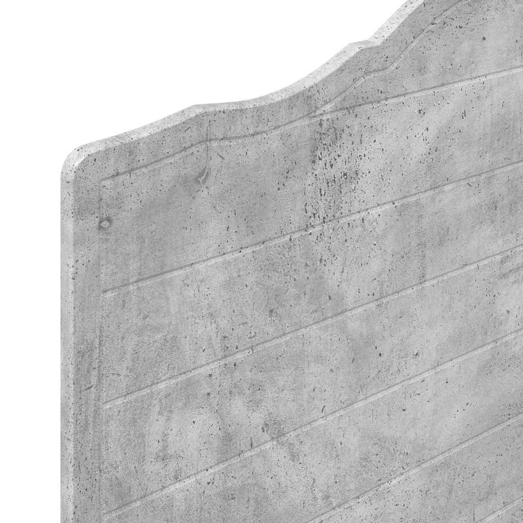 vidaXL Κεφαλάρι με κεφαλάρι Σκυρόδεμα Γκρι 100 cm Επεξεργασμένο ξύλο