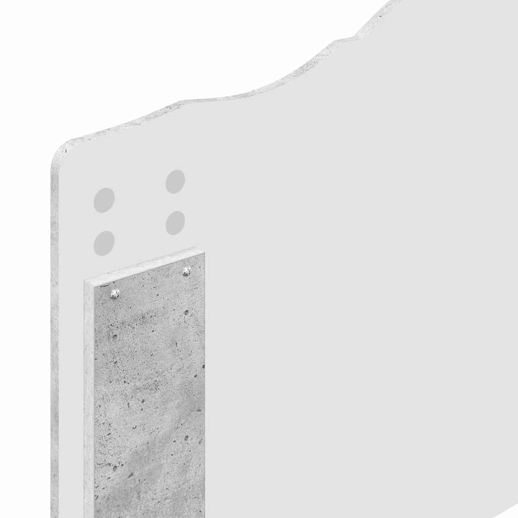 vidaXL Κεφαλάρι με κεφαλάρι Σκυρόδεμα Γκρι 100 cm Επεξεργασμένο ξύλο