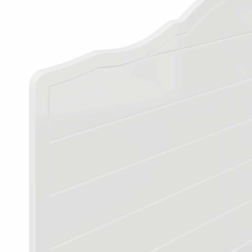 vidaXL Κεφαλάρι με κεφαλάρι Λαμπερό Λευκό 100 cm Επεξεργασμένο ξύλο