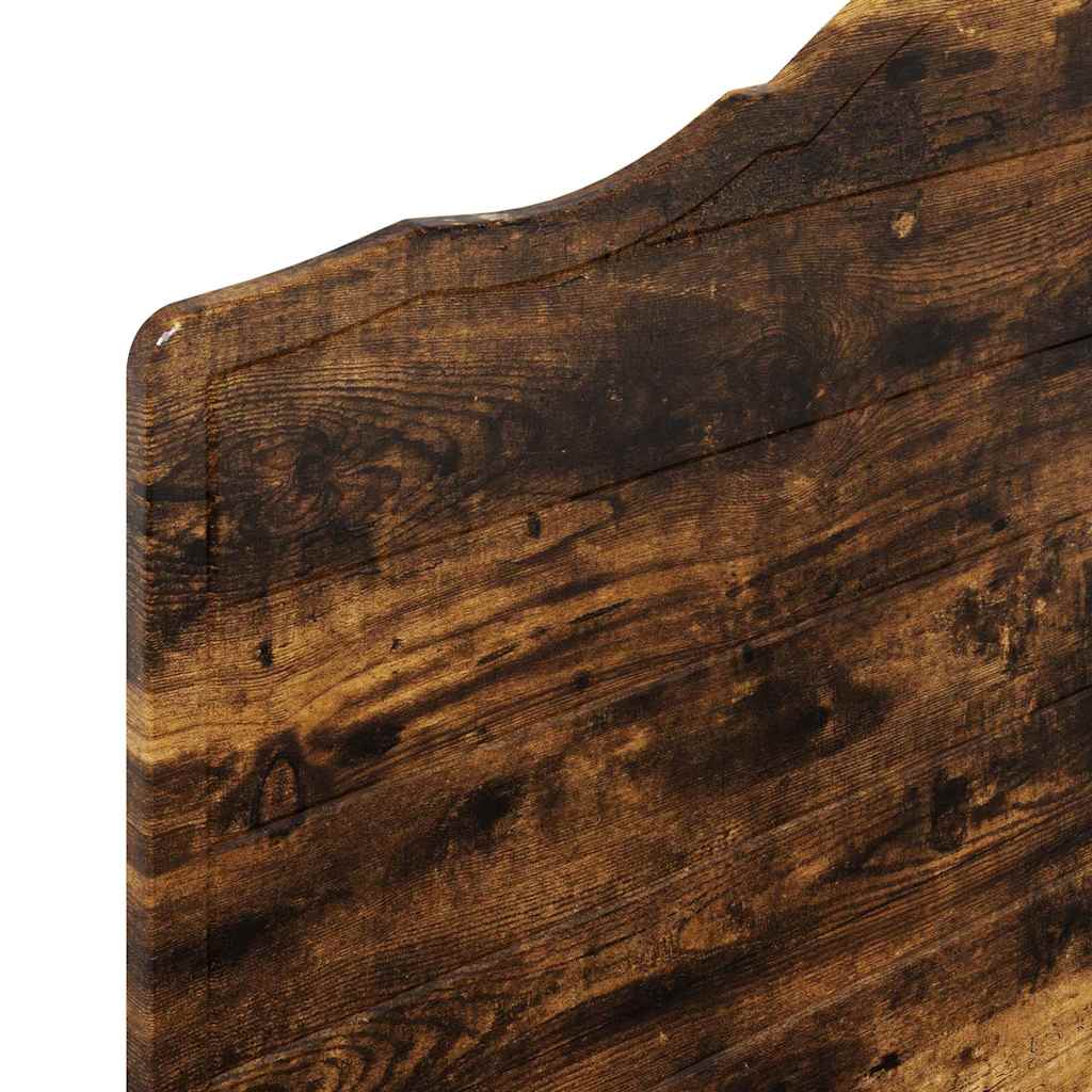 vidaXL Κεφαλάρι με κεφαλάρι Καπνιστό Δρύς 100 cm Επεξεργασμένο ξύλο