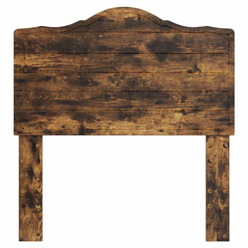 vidaXL Κεφαλάρι με κεφαλάρι Καπνιστό Δρύς 100 cm Επεξεργασμένο ξύλο