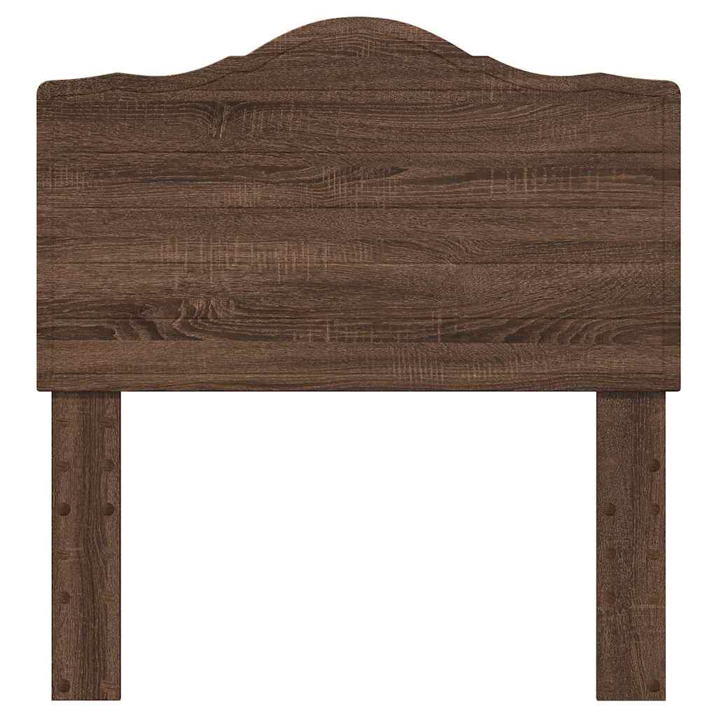 vidaXL Κεφαλάρι με κεφαλάρι Καφέ δρυς 100 cm Επεξεργασμένο ξύλο