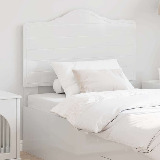 vidaXL Κεφαλάρι με κεφαλάρι Λαμπερό Λευκό 90 cm Επεξεργασμένο ξύλο