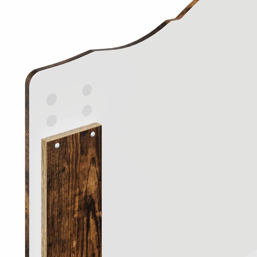 vidaXL Κεφαλάρι με κεφαλάρι Καπνιστό Δρύς 80 cm Επεξεργασμένο ξύλο