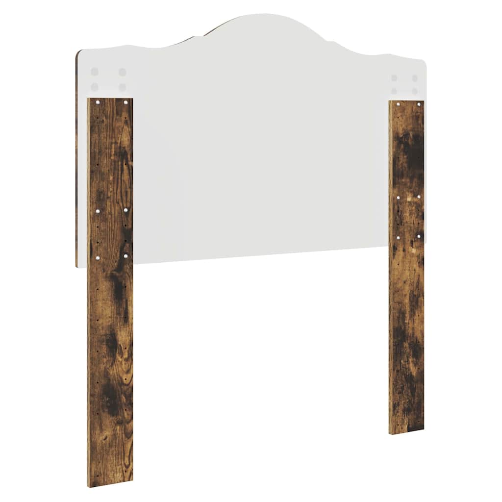 vidaXL Κεφαλάρι με κεφαλάρι Καπνιστό Δρύς 75 cm Επεξεργασμένο ξύλο