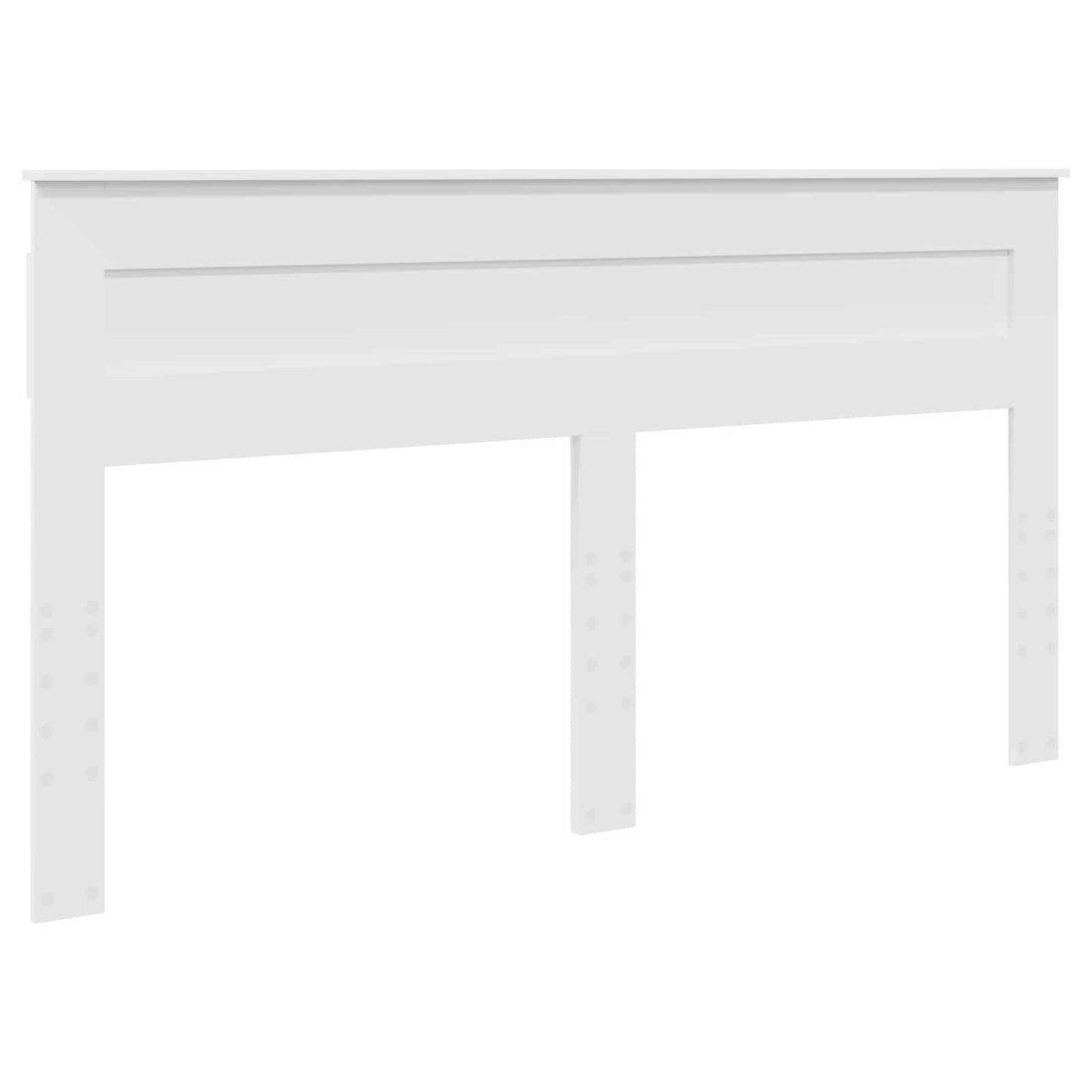 vidaXL Κεφαλάρι με κεφαλάρι Λευκό 180 cm Επεξεργασμένο ξύλο