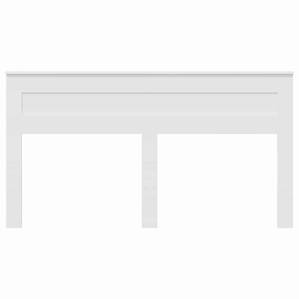 vidaXL Κεφαλάρι με κεφαλάρι Λευκό 180 cm Επεξεργασμένο ξύλο
