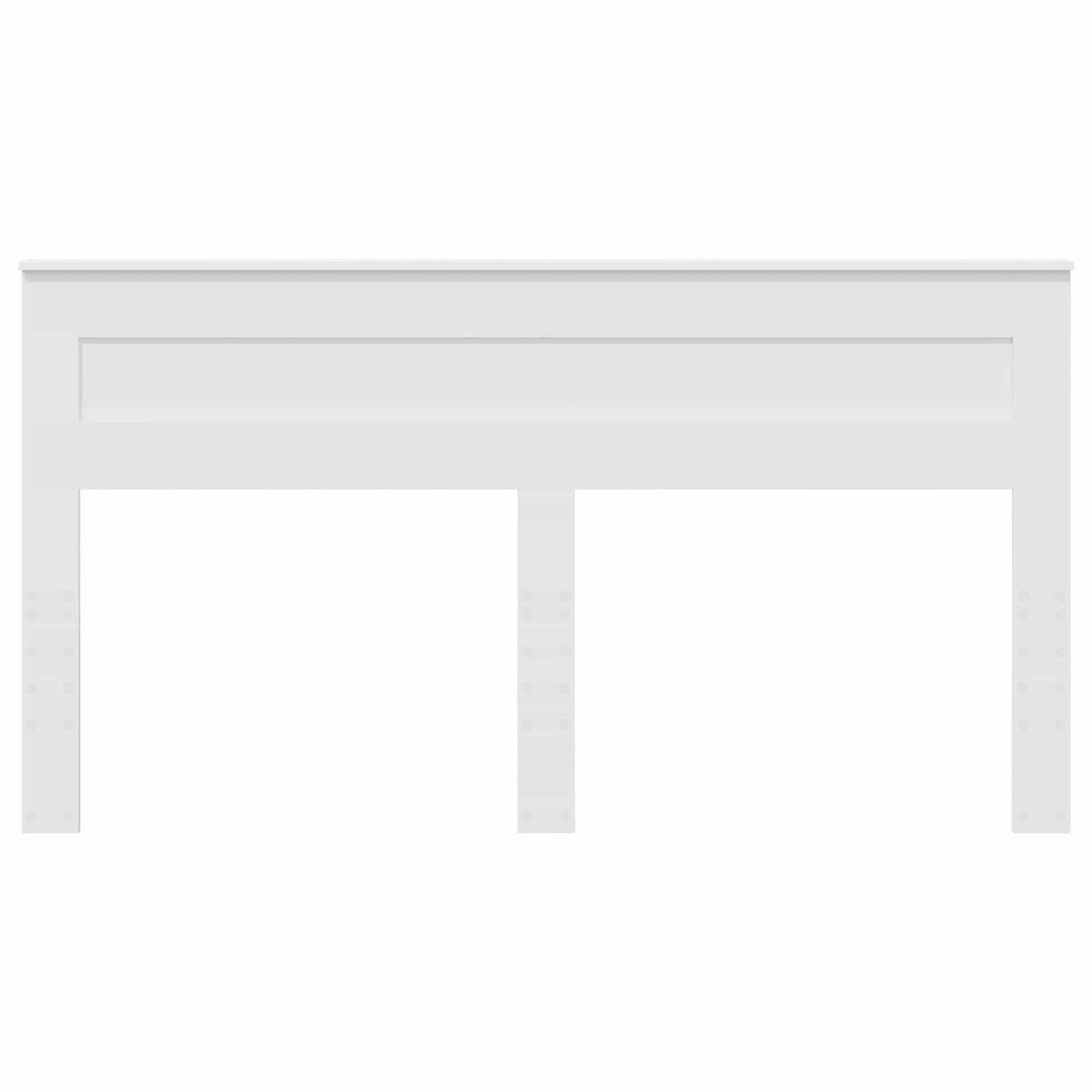 vidaXL Κεφαλάρι με κεφαλάρι Λευκό 180 cm Επεξεργασμένο ξύλο