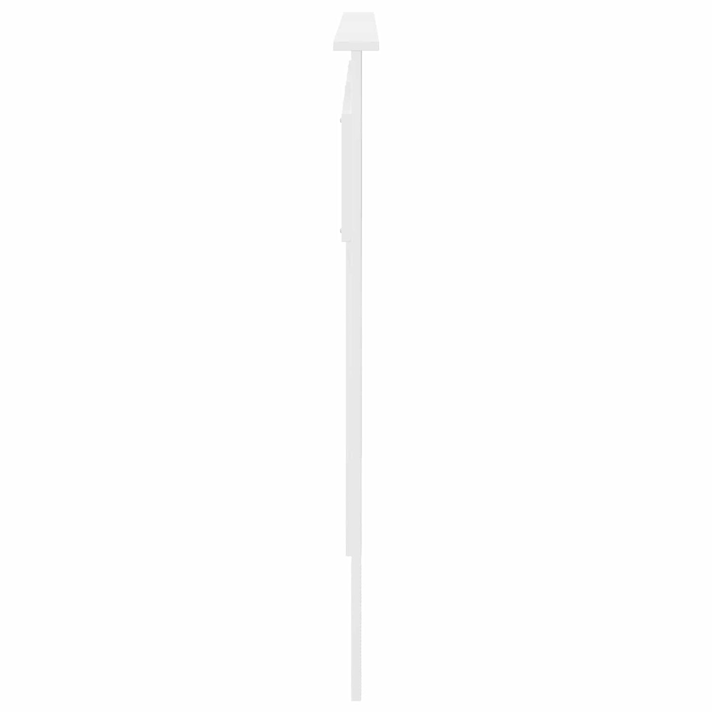 vidaXL Κεφαλάρι με κεφαλάρι Λευκό 180 cm Επεξεργασμένο ξύλο