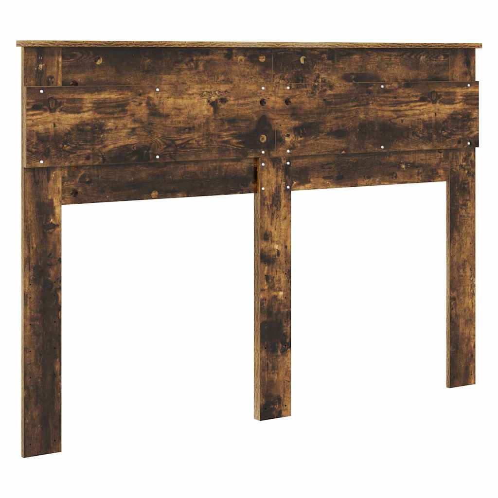 vidaXL Κεφαλάρι με κεφαλάρι Καπνιστό Δρύς 160 cm Επεξεργασμένο ξύλο