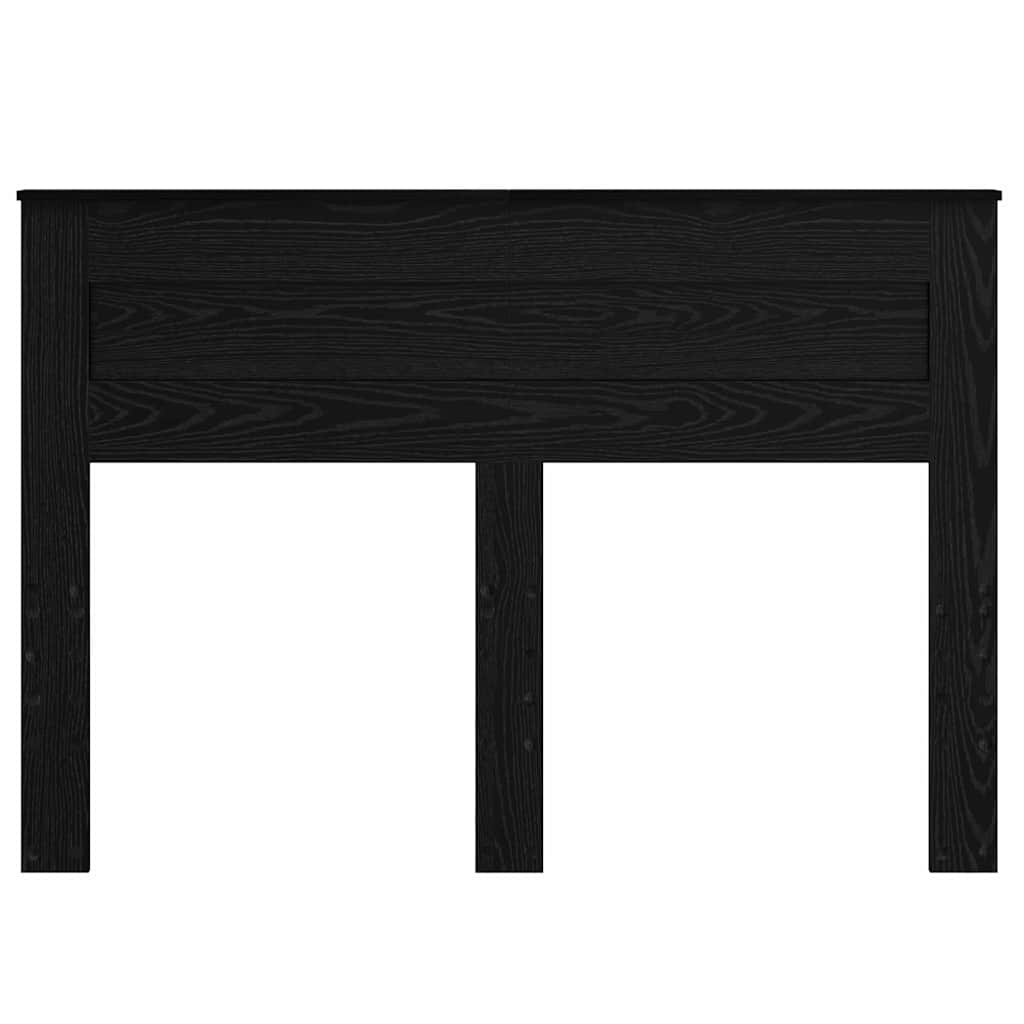 vidaXL Κεφαλάρι με κεφαλάρι Μαύρη Οξυά 150 cm Επεξεργασμένο ξύλο