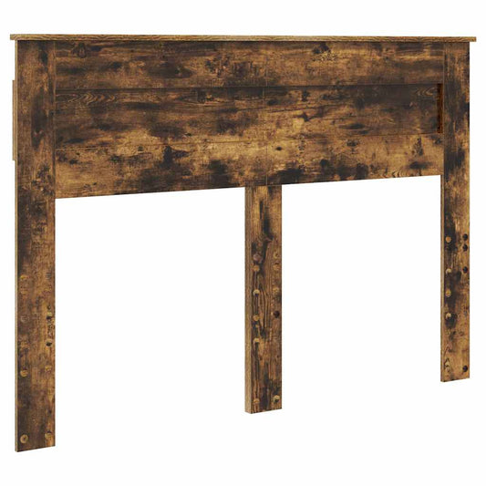 vidaXL Κεφαλάρι με κεφαλάρι Καπνιστό Δρύς 150 cm Επεξεργασμένο ξύλο