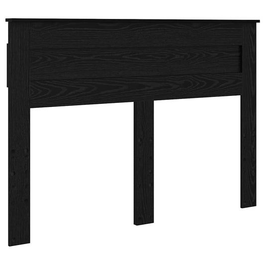 vidaXL Κεφαλάρι με κεφαλάρι Μαύρη Οξυά 140 cm Επεξεργασμένο ξύλο