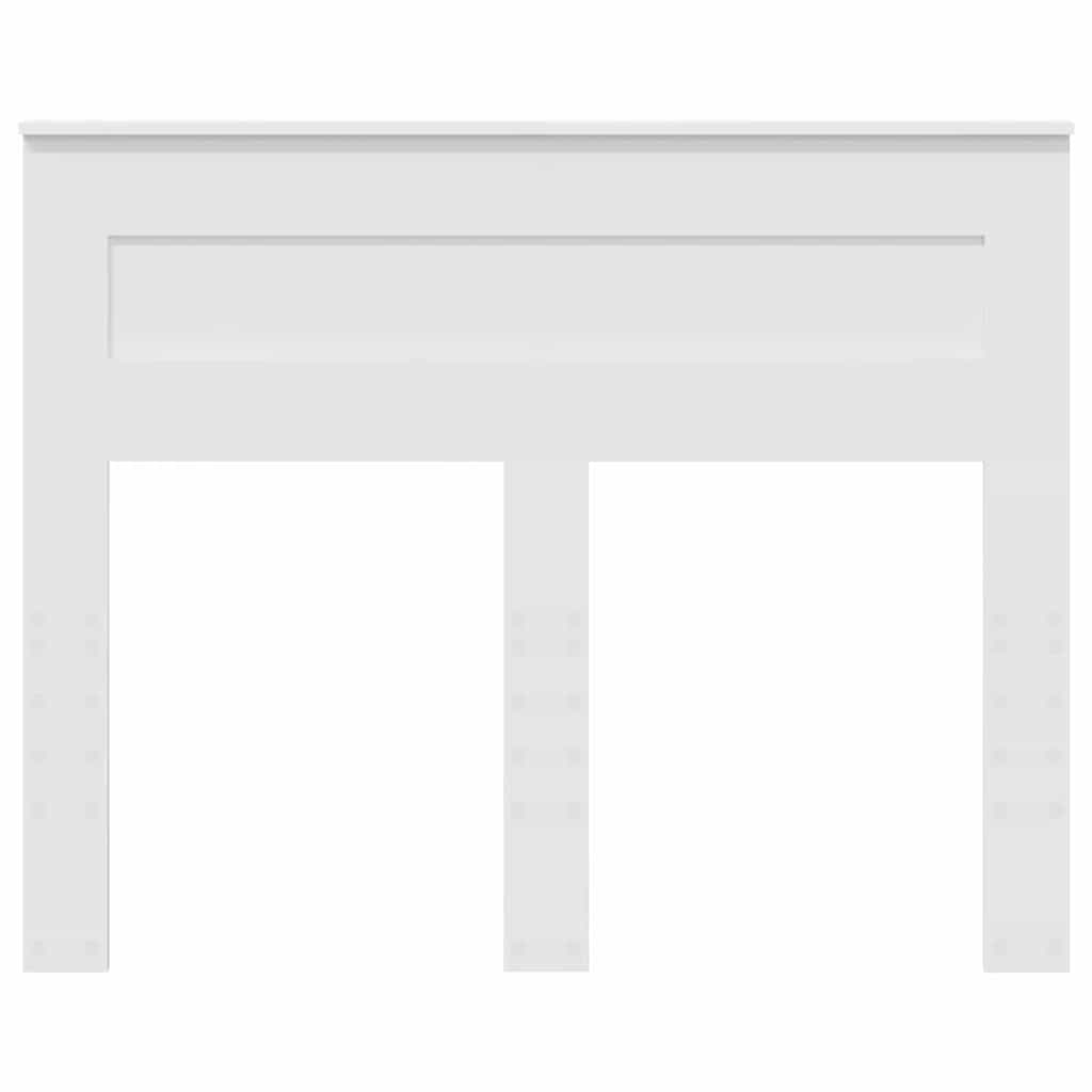 vidaXL Κεφαλάρι με κεφαλάρι Λευκό 120 cm Επεξεργασμένο ξύλο