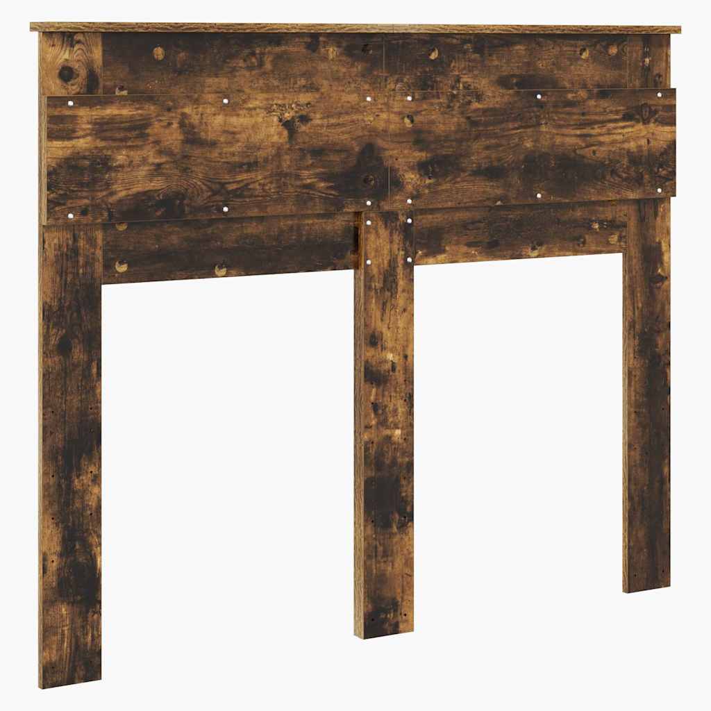 vidaXL Κεφαλάρι με κεφαλάρι Καπνιστό Δρύς 120 cm Επεξεργασμένο ξύλο