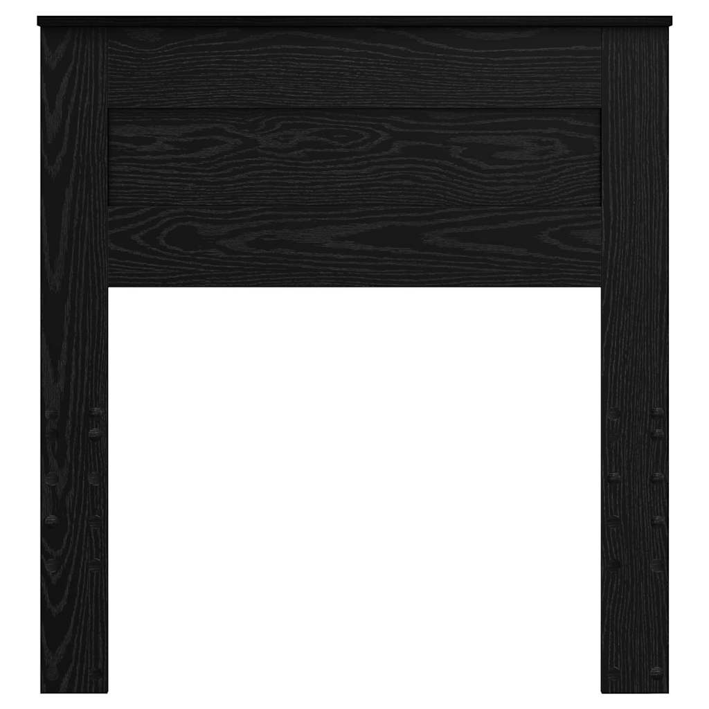 vidaXL Κεφαλάρι με κεφαλάρι Μαύρη Οξυά 100 cm Επεξεργασμένο ξύλο