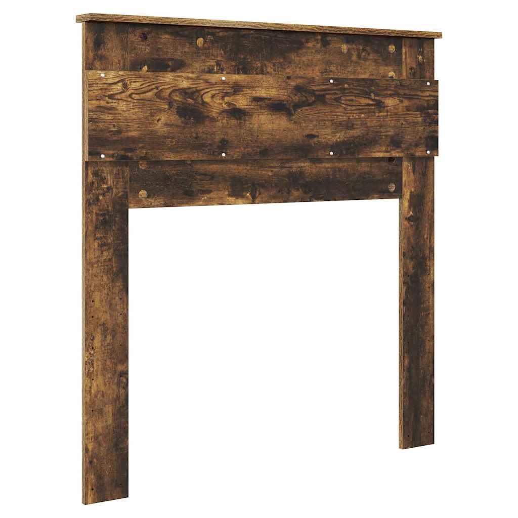 vidaXL Κεφαλάρι με κεφαλάρι Καπνιστό Δρύς 100 cm Επεξεργασμένο ξύλο