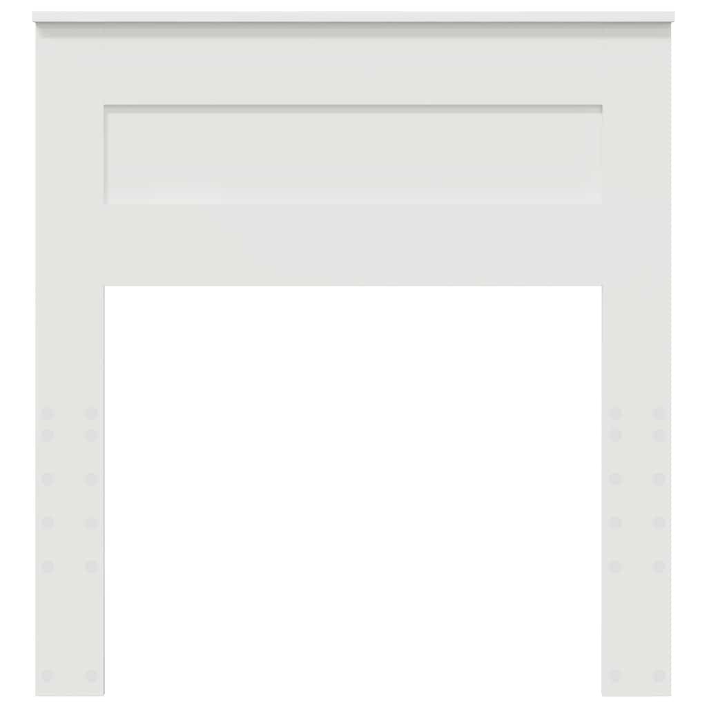 vidaXL Κεφαλάρι με κεφαλάρι Λευκό 90 cm Επεξεργασμένο ξύλο