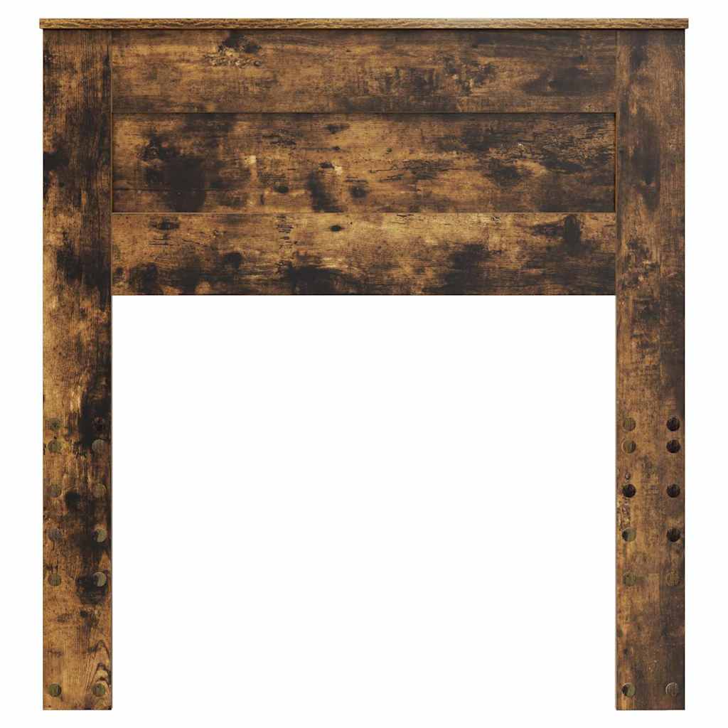 vidaXL Κεφαλάρι με κεφαλάρι Καπνιστό Δρύς 90 cm Επεξεργασμένο ξύλο